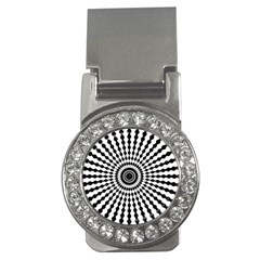 Starburst-sunburst-hypnotic Money Clips (cz) 