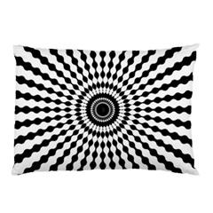 Starburst-sunburst-hypnotic Pillow Case by Bedest