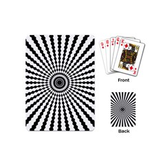 Starburst-sunburst-hypnotic Playing Cards Single Design (mini) by Bedest