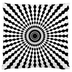 Starburst-sunburst-hypnotic Large Cushion Case (two Sides) by Bedest