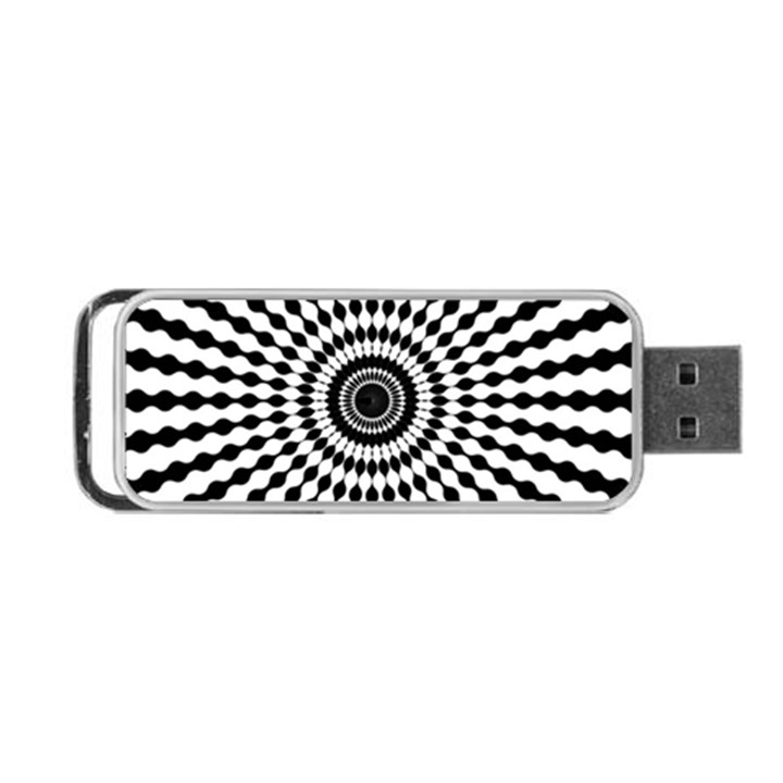 Starburst-sunburst-hypnotic Portable USB Flash (One Side)