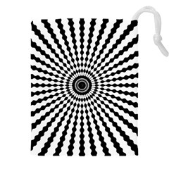 Starburst-sunburst-hypnotic Drawstring Pouch (5XL)