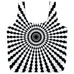 Starburst-sunburst-hypnotic Full Print Recycle Bag (xxl) by Bedest