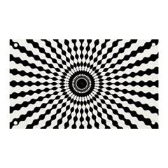 Starburst-sunburst-hypnotic Banner And Sign 5  X 3  by Bedest