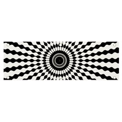 Starburst-sunburst-hypnotic Banner And Sign 6  X 2  by Bedest