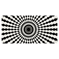 Starburst-sunburst-hypnotic Banner And Sign 6  X 3  by Bedest