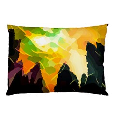 Forest-trees-nature-wood-green Pillow Case (two Sides) by Bedest