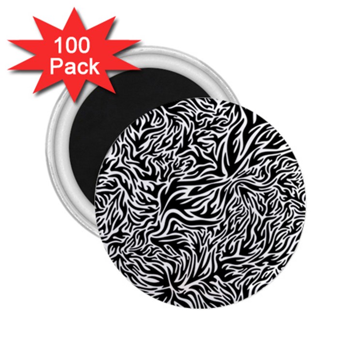 Flame Fire Pattern Digital Art 2.25  Magnets (100 pack) 