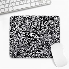 Flame Fire Pattern Digital Art Large Mousepad