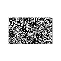 Flame Fire Pattern Digital Art Sticker (rectangular) by Bedest