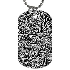 Flame Fire Pattern Digital Art Dog Tag (Two Sides)