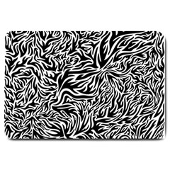 Flame Fire Pattern Digital Art Large Doormat