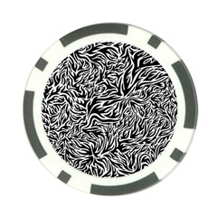 Flame Fire Pattern Digital Art Poker Chip Card Guard