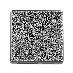 Flame Fire Pattern Digital Art Memory Card Reader (Square 5 Slot)