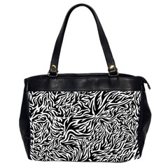 Flame Fire Pattern Digital Art Oversize Office Handbag (2 Sides)