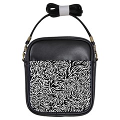 Flame Fire Pattern Digital Art Girls Sling Bag