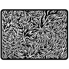 Flame Fire Pattern Digital Art Fleece Blanket (Large)