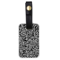 Flame Fire Pattern Digital Art Luggage Tag (one Side) by Bedest