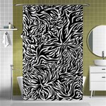 Flame Fire Pattern Digital Art Shower Curtain 48  x 72  (Small)  Curtain(48  X 72 )