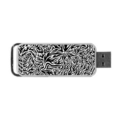 Flame Fire Pattern Digital Art Portable USB Flash (One Side)