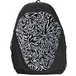 Flame Fire Pattern Digital Art Backpack Bag Front