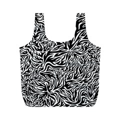 Flame Fire Pattern Digital Art Full Print Recycle Bag (m) by Bedest