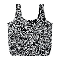 Flame Fire Pattern Digital Art Full Print Recycle Bag (L)