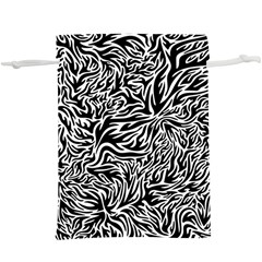 Flame Fire Pattern Digital Art Lightweight Drawstring Pouch (XL)