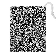 Flame Fire Pattern Digital Art Drawstring Pouch (4XL)