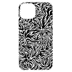 Flame Fire Pattern Digital Art iPhone 14 Black UV Print Case