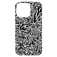 Flame Fire Pattern Digital Art iPhone 14 Pro Max Black UV Print Case