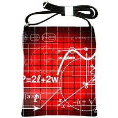 Geometry-mathematics-cube Shoulder Sling Bag by Bedest