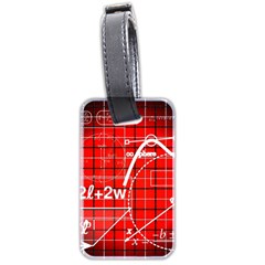 Geometry-mathematics-cube Luggage Tag (two Sides) by Bedest