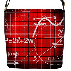 Geometry-mathematics-cube Flap Closure Messenger Bag (s) by Bedest