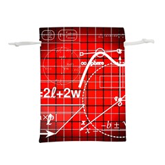 Geometry-mathematics-cube Lightweight Drawstring Pouch (l) by Bedest