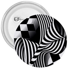 Op-art-black-white-drawing 3  Buttons by Bedest