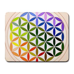 Mandala Rainbow Colorful Small Mousepad by Bedest