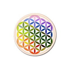 Mandala Rainbow Colorful Magnet 3  (round)