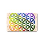 Mandala Rainbow Colorful Magnet (Name Card) Front