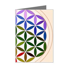 Mandala Rainbow Colorful Mini Greeting Card