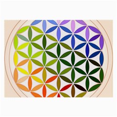 Mandala Rainbow Colorful Large Glasses Cloth (2 Sides) by Bedest