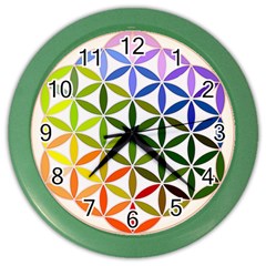 Mandala Rainbow Colorful Color Wall Clock