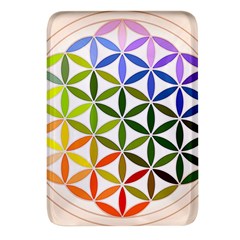 Mandala Rainbow Colorful Rectangular Glass Fridge Magnet (4 Pack)