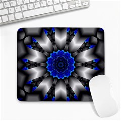 Kaleidoscope-abstract-round Large Mousepad by Bedest