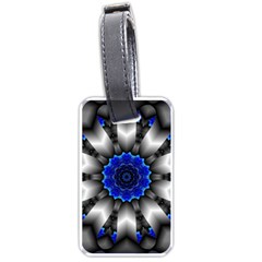 Kaleidoscope-abstract-round Luggage Tag (one Side) by Bedest