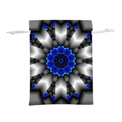 Kaleidoscope-abstract-round Lightweight Drawstring Pouch (l) by Bedest