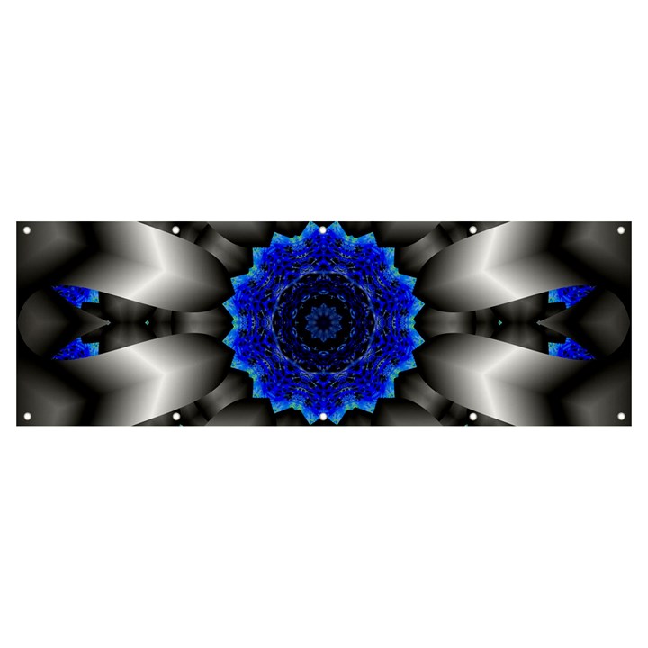 Kaleidoscope-abstract-round Banner and Sign 12  x 4 