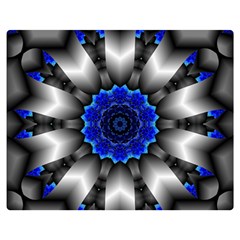 Kaleidoscope-abstract-round Premium Plush Fleece Blanket (medium)