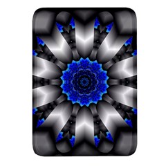 Kaleidoscope-abstract-round Rectangular Glass Fridge Magnet (4 Pack) by Bedest