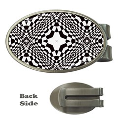 Tile-repeating-pattern-texture Money Clips (oval)  by Bedest